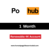 Por-Hub Premium Buy BD for 1 Month