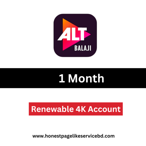 ALTBalaji Premium Subscription Buy BD for 1 Month