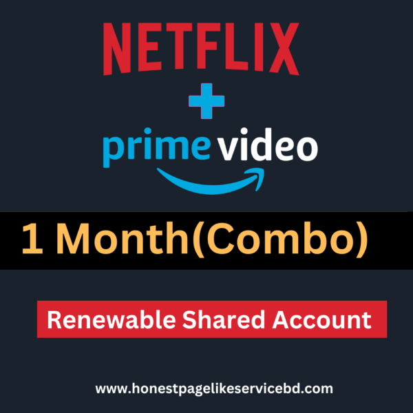 Netflix Premium+Amazon Prime Premium Combo for 1 Month