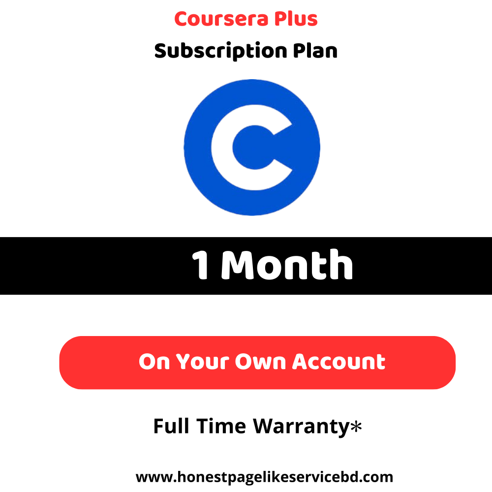 Coursera Plus Subscription Buy in BD-1 month