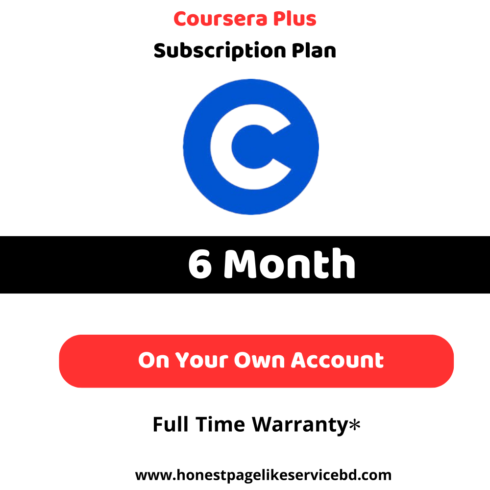 Coursera Plus Subscription Buy in BD-6 month