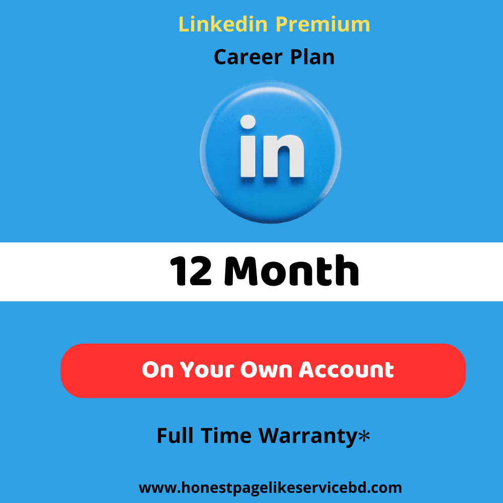 Linkedin Premium Career Plan Buy in BD-12 month