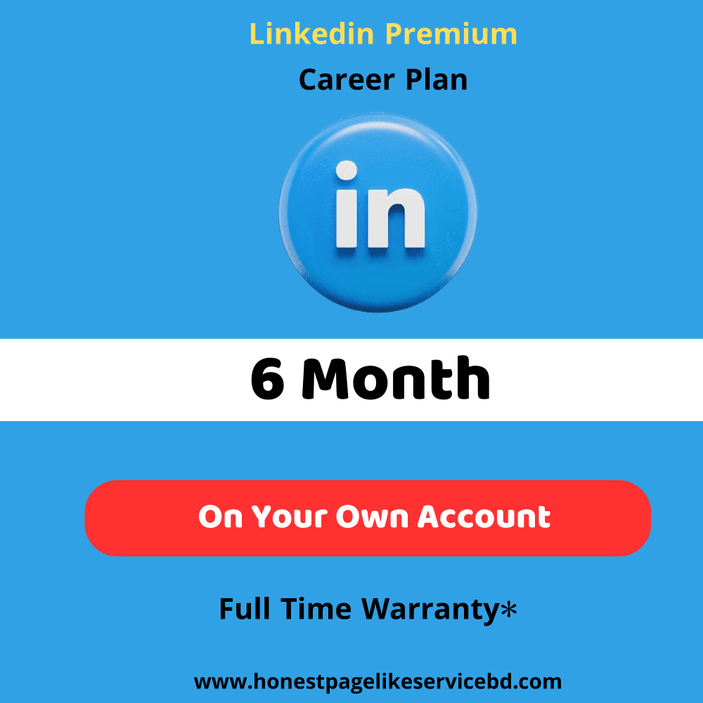 Linkedin Premium Career Plan Buy in BD-6 month