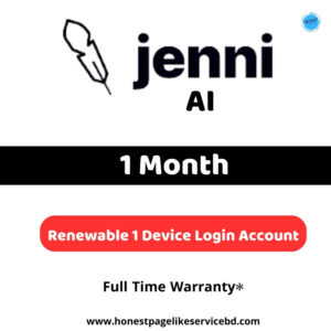 Jenni AI Premium Subscription in Bangladesh – 1 Month - honest page bd