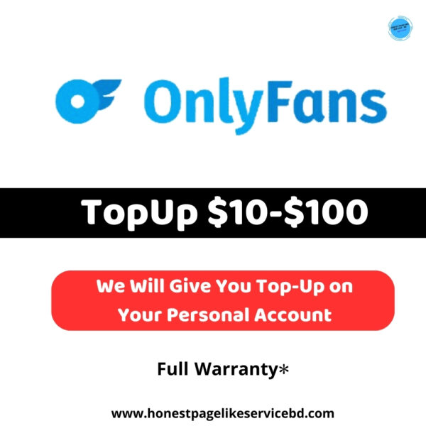 OnlyFans Personal Account Dollar Topup Buy Bangladesh for 10$-honest page bd